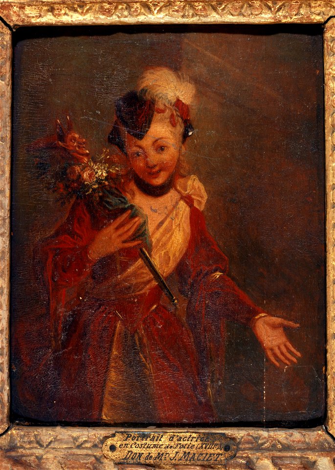 Anonymous - Actrice en costume de la Folie, vers 1730 - P702 - Musée Carnavalet