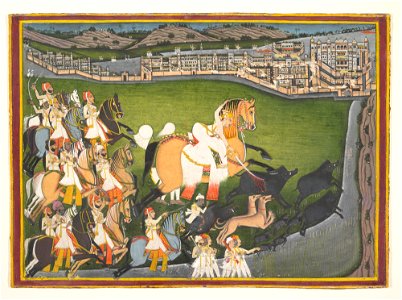 Anonymous - A Prince Hunting Boars with His Retinue - 1996.100.4 - Metropolitan Museum of Art