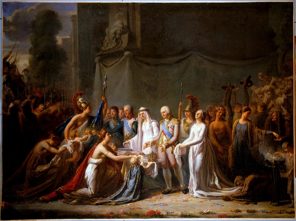 Anonymous - Allégorie de l'entrée de Louis XVIII à Paris, le 3 mai 1814 - P2281 - Musée Carnavalet