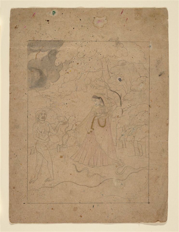 Anonymous - Abhisarika Nayika (Heroine Braving the Night) - 2008.359.34 - Metropolitan Museum of Art
