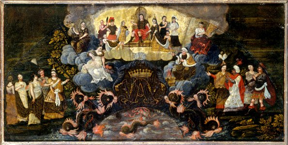 Anonymous - Allégorie au mariage du dauphin avec Marie-Anne de Bavière, le 7 mars 1680 - P1346 - Musée Carnavalet