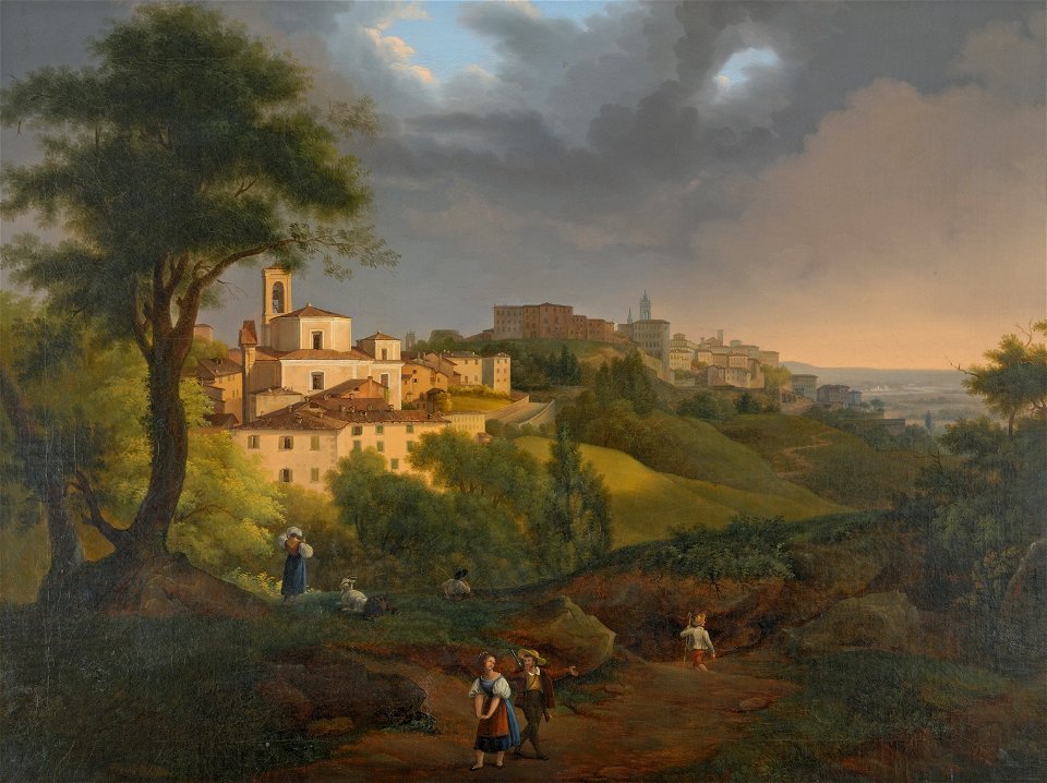 Anonymous - Ansicht des Borgo, Canale in Bergamo - 7910 - Kunsthistorisches Museum