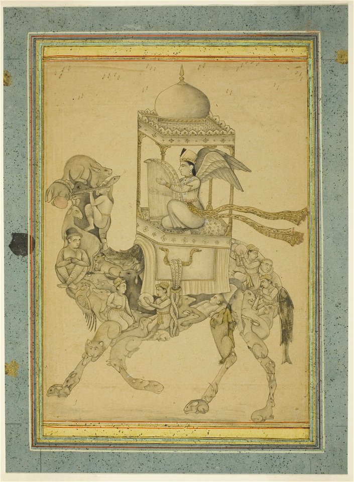 Anonymous - Angel (Peri) Riding a Composite Camel - 1981.219 - Art Institute of Chicago