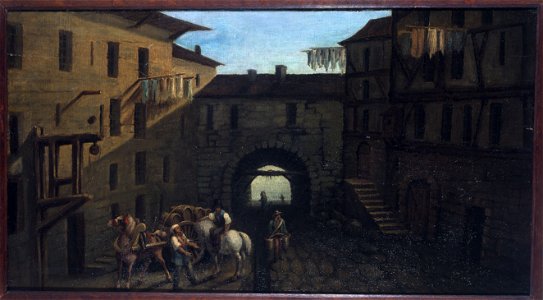 Anonymous - A l'Arche Popin. Enseigne de marchand de vins. Rue Saint-Germain-l' Auxerrois, 1er arrondissement, Paris - EN14 - Musée Carnavalet