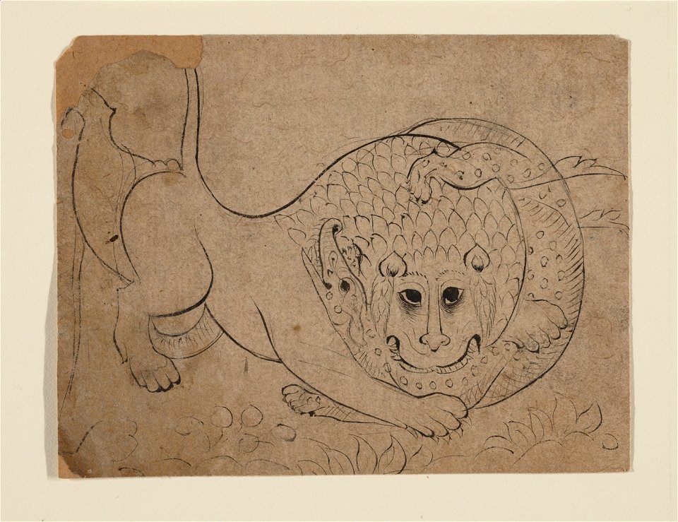 Anonymous - A Lion Fighting a Crocodile - 2008.359.18 - Metropolitan Museum of Art