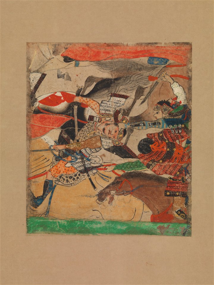Anonymous - Battle at Rokuhara, from The Tale of the Heiji Rebellion (Heiji monogatari) - 2015.300.20 - Metropolitan Museum of Art