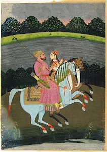 Anonymous - Baz Bahadur and Rupmati - 1973.150 - Arthur M. Sackler Museum