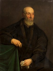 Anonymous - Bildnis eines alten Mannes, an einem Tisch sitzend - GG 3568 - Kunsthistorisches Museum