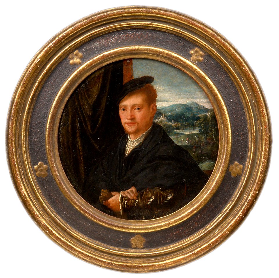 Anonymous - Bildnis eines jungen Mannes vor einer Landschaft - GG 778 - Kunsthistorisches Museum