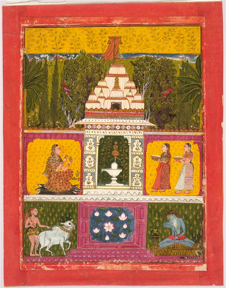Anonymous - Bhairavi Ragini, Illustration from a Ragamala (Garden of Melodies) Series - 1991.633 - Arthur M. Sackler Museum