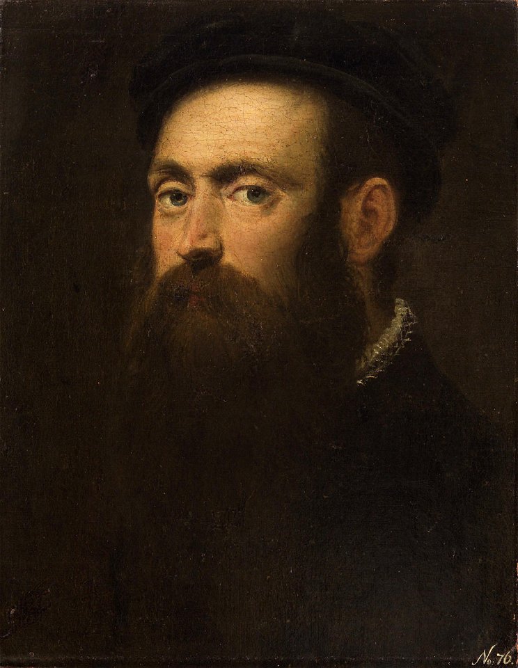 Anonymous - Bildnis eines bärtigen Mannes mit Barett - GG 316 - Kunsthistorisches Museum