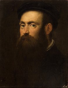 Anonymous - Bildnis eines bärtigen Mannes mit Barett - GG 316 - Kunsthistorisches Museum