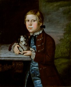 Anonymous - Boy of Hallett Family with Dog - 1938.1333 - Art Institute of Chicago