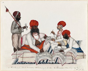 Anonymous - Bankers Receive News from a Dak Runner - 2009.202.219 - Arthur M. Sackler Museum