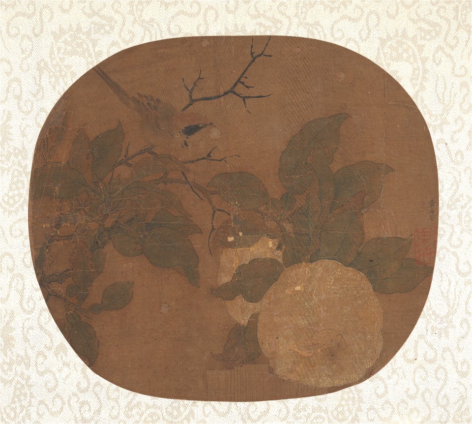 Anonymous - Bird on a Camellia Branch - 13.100.115 - Metropolitan Museum of Art