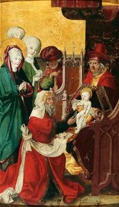 Anonymous - Beschneidung Christi (Innenseite), Maria einer Heimsuchung (Außenseite) - 4959 - Kunsthistorisches Museum