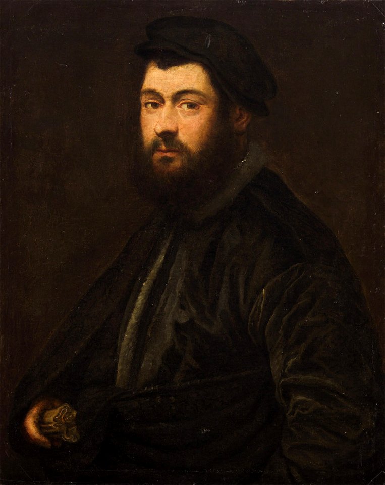 Anonymous - Bildnis eines bärtigen Mannes mit Barett - GG 1536 - Kunsthistorisches Museum