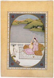 Anonymous - Chitrini Nayika, from a Rasikapriya Series - 1971.126 - Arthur M. Sackler Museum