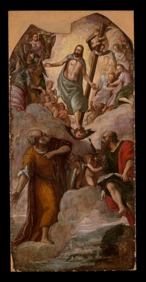 Anonymous - Christ in Glory Appearing to Saints Peter and Paul - 1871.100 - Yale University Art Gallery