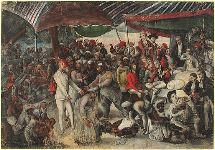 Anonymous - Colonel Mordaunt's Cockfight (after Zoffany) - 2009.202.225 - Arthur M. Sackler Museum