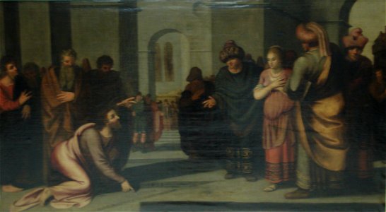 Anonymous - Christus en de overspelige vrouw - SA 508 - Amsterdam Museum