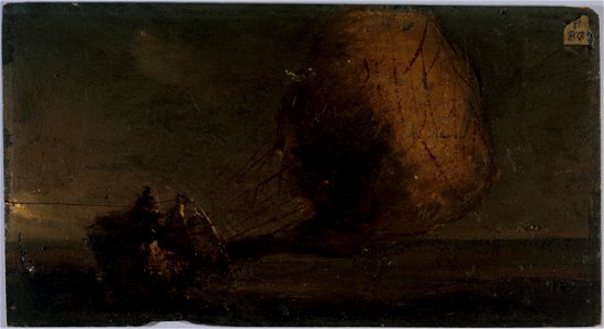 Anonymous - Chute d'un aérostat. - P807 - Musée Carnavalet