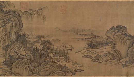 Anonymous - Buddhist Temples amid Autumn Mountains - 1983.12 - Metropolitan Museum of Art. Free illustration for personal and commercial use.
