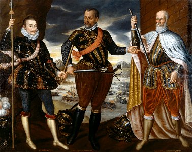 Anonymous - Die Sieger der Seeschlacht von Lepanto 1571 - GG 8270 - Kunsthistorisches Museum