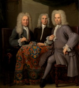 Anonymous - Drie regenten van het Leprozenhuis - SA 1285 - Amsterdam Museum