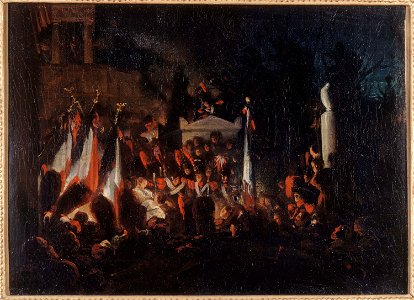 Anonymous - Derniers honneurs rendus à Benjamin Constant, au cimetière du Père-Lachaise, le 12 décembre 1830 - P1342 - Musée Carnavalet