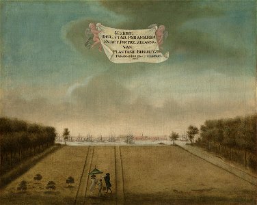 Anonymous - De suikerplantage Beekhuyzen, gezien naar Paramaribo - 819 - Amsterdam Museum