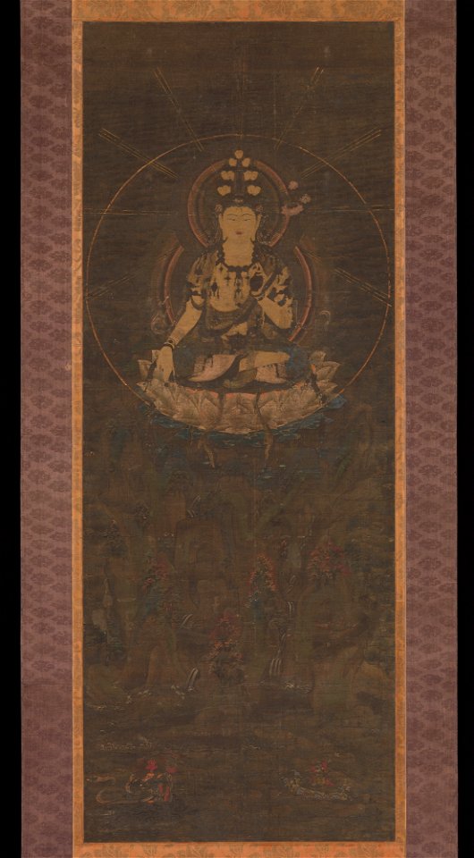 Anonymous - Eleven-Headed Kannon on Mount Fudaraka - 1975.268.20 - Metropolitan Museum of Art