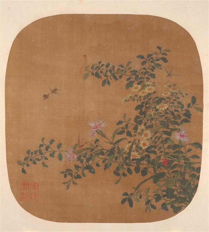 Anonymous - Flowers and Bees - 13.100.133 - Metropolitan Museum of Art