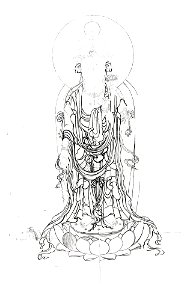 Anonymous - Drawing of Eleven-headed Kannon - 1978.213 - Metropolitan Museum of Art