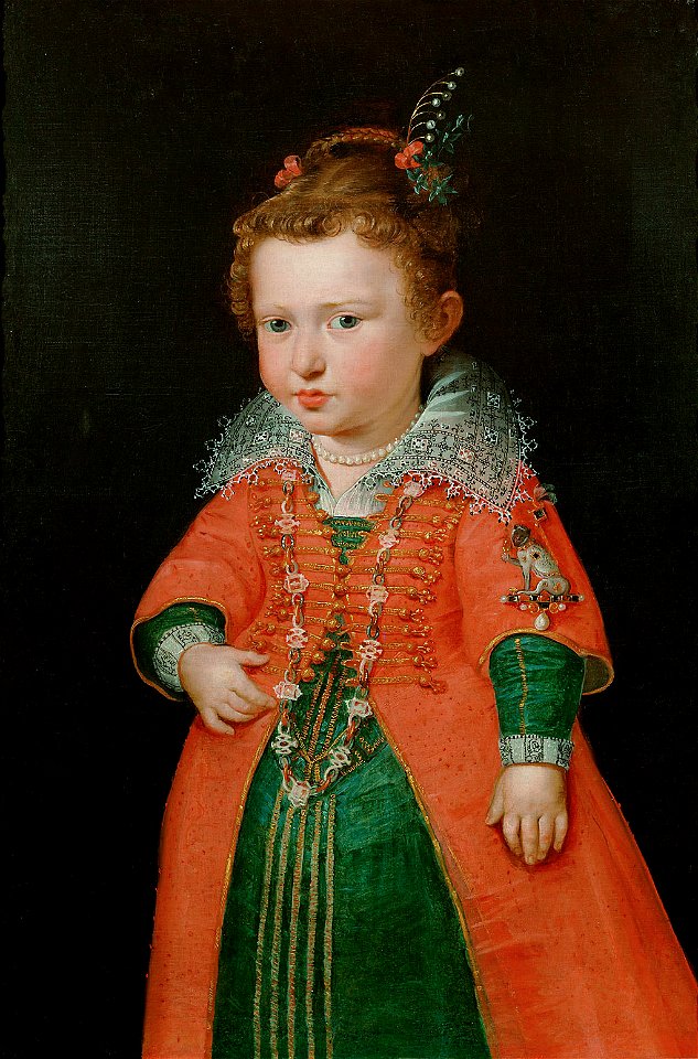 Anonymous - Eleonore von Gonzaga (1598-1655), Kaiserin, im Alter von zwei Jahren, Kniestück - GG 3339 - Kunsthistorisches Museum