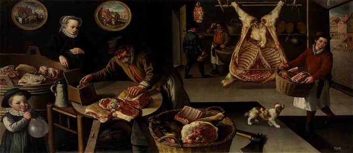 Anonymous - Fleischmarkt (November-Dezember) - GG 7628 - Kunsthistorisches Museum