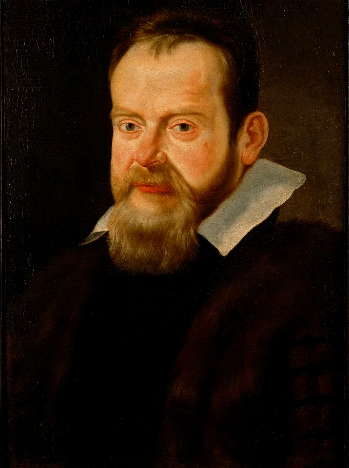 Anonymous - Galileo Galilei (1564-1642) in pelzverbrämtem Mantel, Brustbild - GG 7976 - Kunsthistorisches Museum