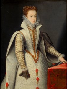 Anonymous - Herzogin Margarete von Joyeuse (1564-1625), Dreiviertelbildnis - GG 3192 - Kunsthistorisches Museum