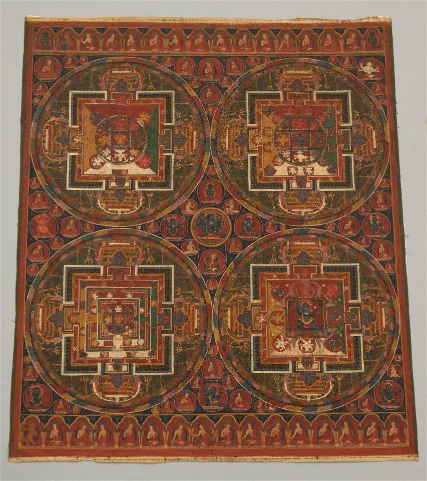 Anonymous - Four Mandalas of the Guhyasamaja Cycle - 1989.236.8 - Metropolitan Museum of Art