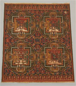 Anonymous - Four Mandalas of the Guhyasamaja Cycle - 1989.236.8 - Metropolitan Museum of Art