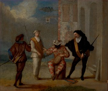 Anonymous - Harlequin Scene - 1952-1 - Albright–Knox Art Gallery
