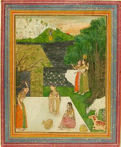 Anonymous - Gopis Thinking of Krishna - 1972.360 - Arthur M. Sackler Museum