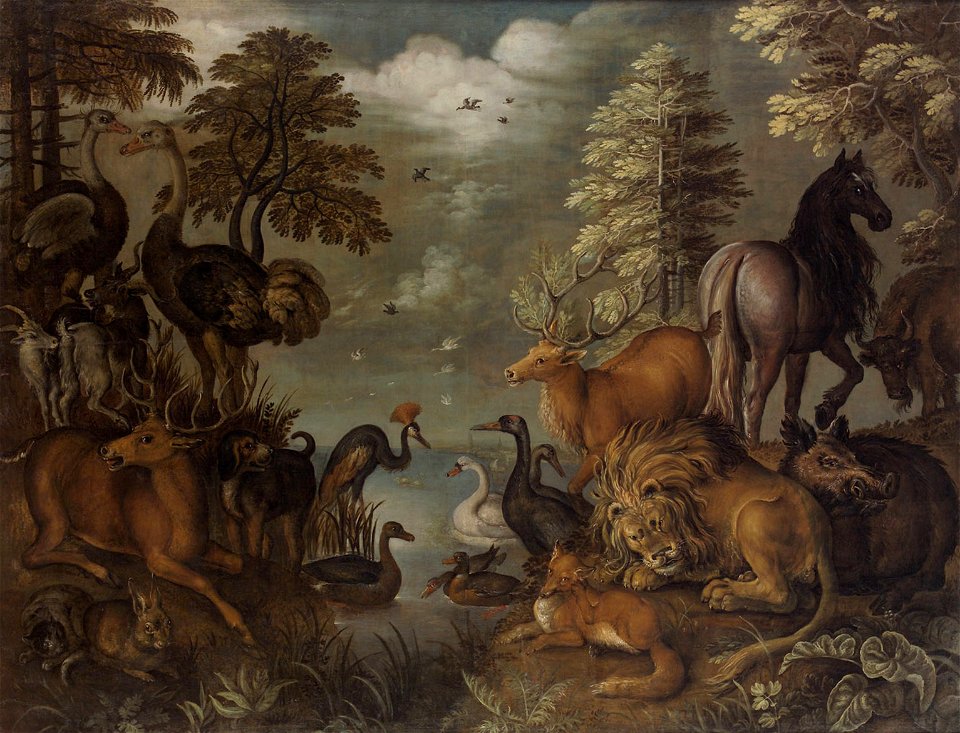 Anonymous - Große Landschaft mit Tieren - GG 2260 - Kunsthistorisches Museum