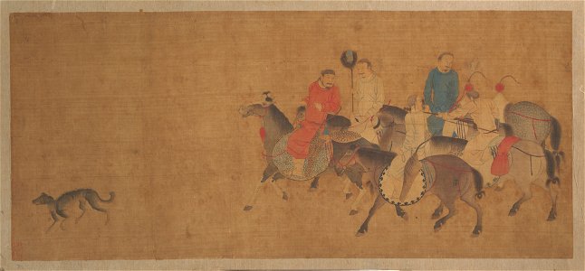 Anonymous - Horsemen with Dog - 29.100.468 - Metropolitan Museum of Art