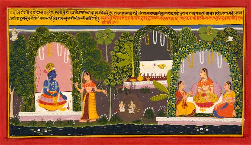 Anonymous - Illustration from a Gita Govinda serie - 2001.138.27.3 - Yale University Art Gallery