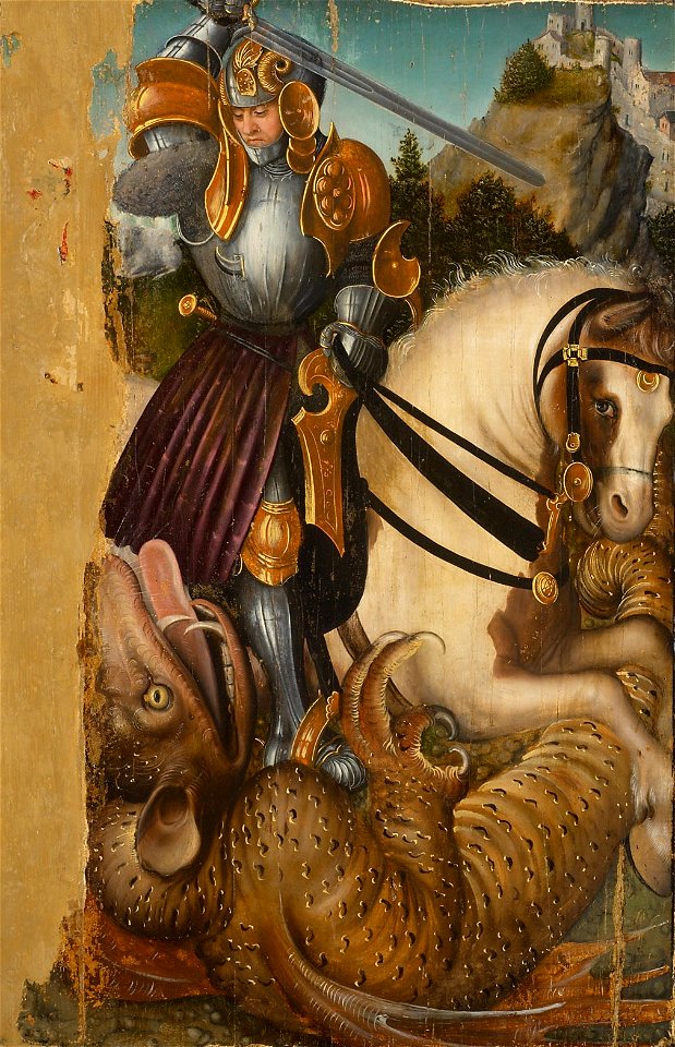 Anonymous - Hl. Georg im Kampf mit dem Drachen - GG 5700 - Kunsthistorisches Museum