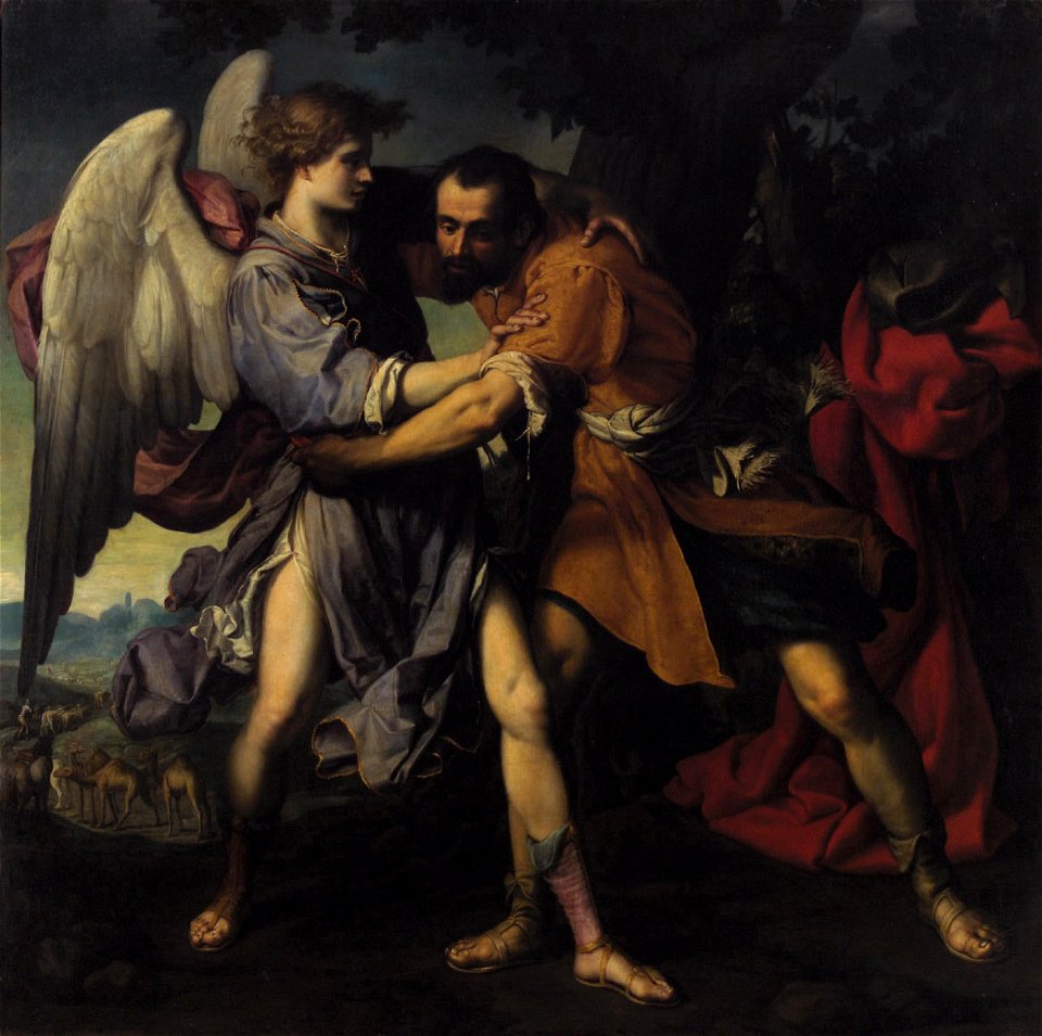Anonymous - Jakob mit dem Engel - GG 6659 - Kunsthistorisches Museum