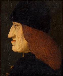Anonymous - Kaiser Friedrich III. (1415-1493), Profilbildnis - GG 4429 - Kunsthistorisches Museum