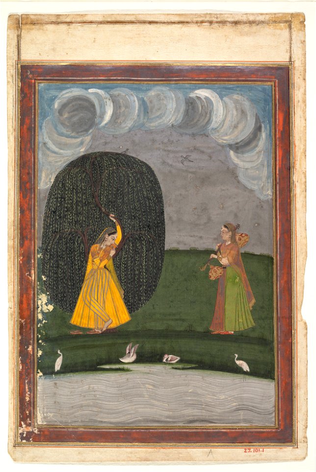 Anonymous - Illustration from a Ragamala Series (Garland of Musical Modes) - 27.101.1 - Metropolitan Museum of Art