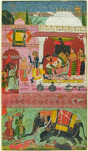 Anonymous - Kanada Ragini, from a Ragamala Series - 1932.32 - Arthur M. Sackler Museum
